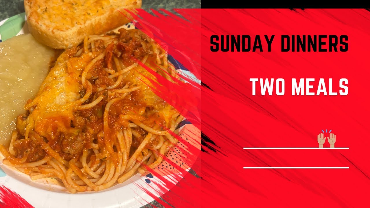 Sunday Dinner - Cooking with Be Amazing Two Quick Meals #viralvideo 