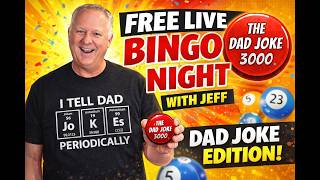 🎉 FREE LIVE Bingo Night with Jeff | Win Prizes & Spin the Wheel!