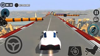 Impossible Car Tracks 3D - White Sport Car Driving Stunt Mode - All Vehicles Unlocked Gameplay screenshot 3