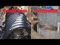 Ferrocement House Project Part 16 - Burrito Wrapped French Drain