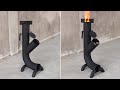 How to make a beautiful and simple outdoor wood stove from old iron pipes
