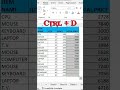 Stop Wasting Time in Excel! 🛑 Do This Instead! Ctrl + D in Excel 🔥