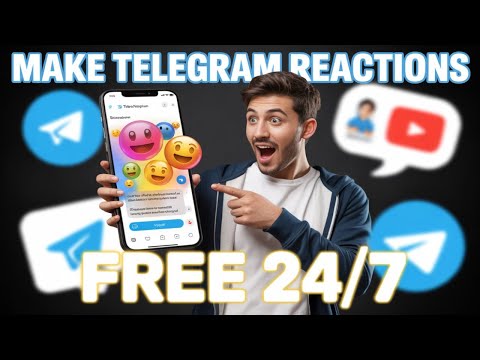 How To Make Telegram Reaction Full Tutorial Free 24 7 FreeTool Free24x7 FreeTrick NoAppNeeded 