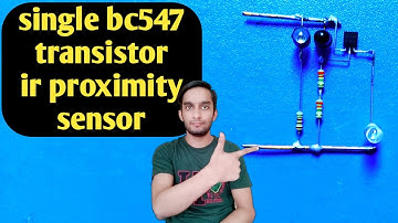 simple ir proximity sensor circuit | single transistor bc547 proximity sensor