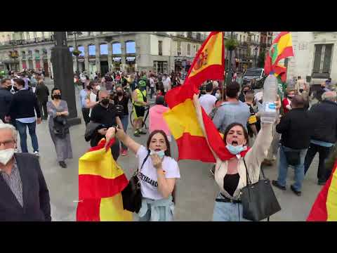 Manifestación Patriota en la Puerta del Sola, Madrid