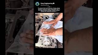 Plastic Film Bursts From Engine Cylinder Pressure 💥⚙️