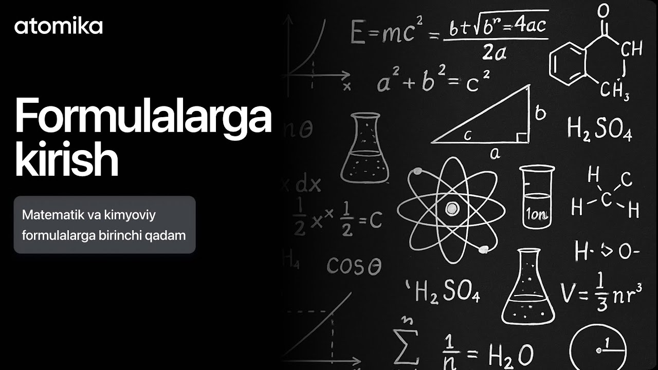 1.2 Formulalarga kirish
