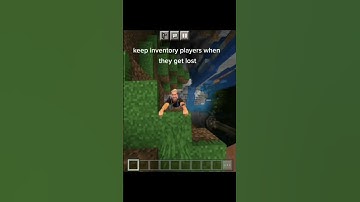When You Get Lost but You Have Keep Inventory ON #shorts #minecraft #minecraftshorts