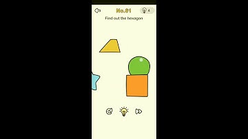 Brain out level 61 Find out the hexagon Walkthrough Solution