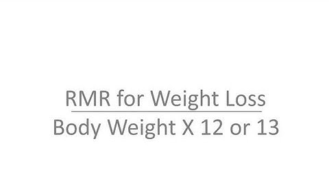 How to Calculate Resting Metabolic Rate : Stay Fit