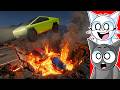 Reacting to CARS vs IMPOSSIBLE VOLCANO ERUPTION!..