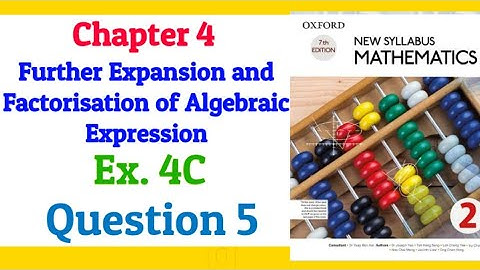 Chapter 4 | Exercise 4C | Question 5 | New Syllabus Mathematics book 2 (NSM book 2) | D2 | All parts