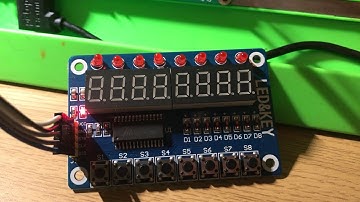 Raspberry Pi TM1638 Knight Rider / Cylon LED sequence