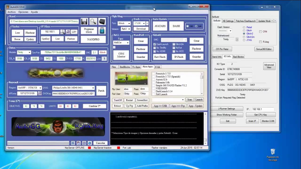 crear nand retail / original xbox 360