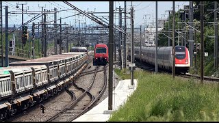 Züge am Eisenbahnknoten Killwangen