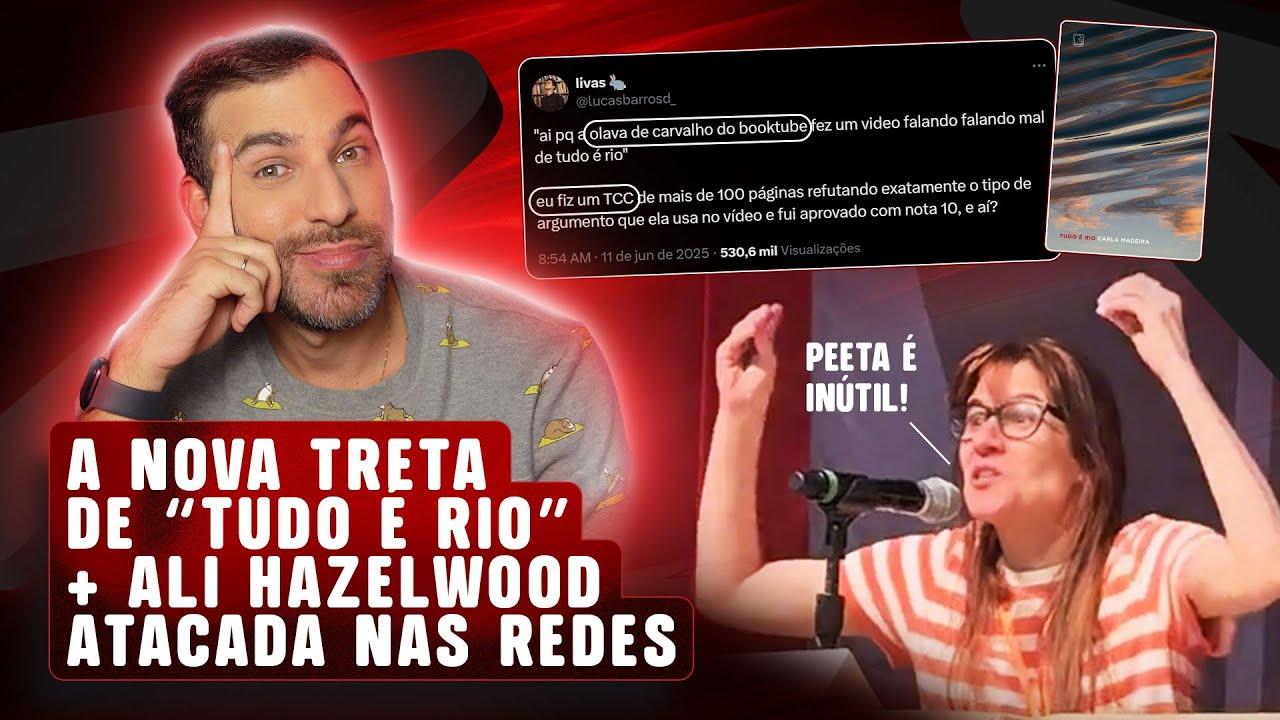TRETA ENTRE CRIADORES LITERÁRIOS POR "TUDO É RIO" + ALI HAZELWOOD CANCELADA