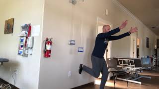 Wall Push Scaption Split Squat