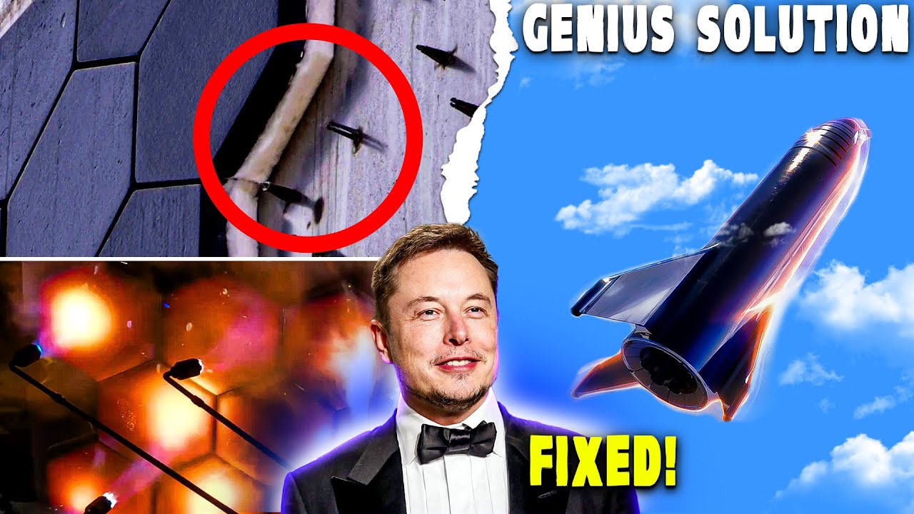 SpaceX Genius Solution For Starship Heat Tiles For Re-entry in Upcoming Launch!