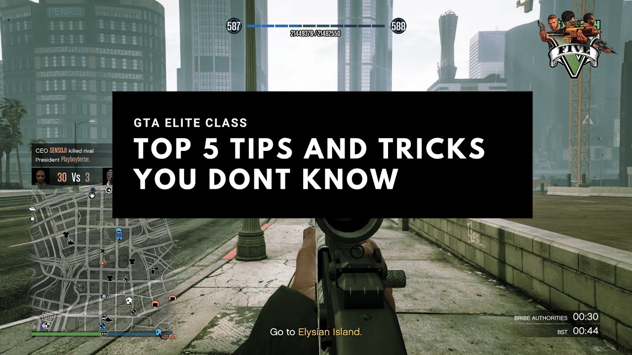 GTA ONLINE TOP 5 TIPS AND TRICKS YOU DIDN'T KNOW - YouTube