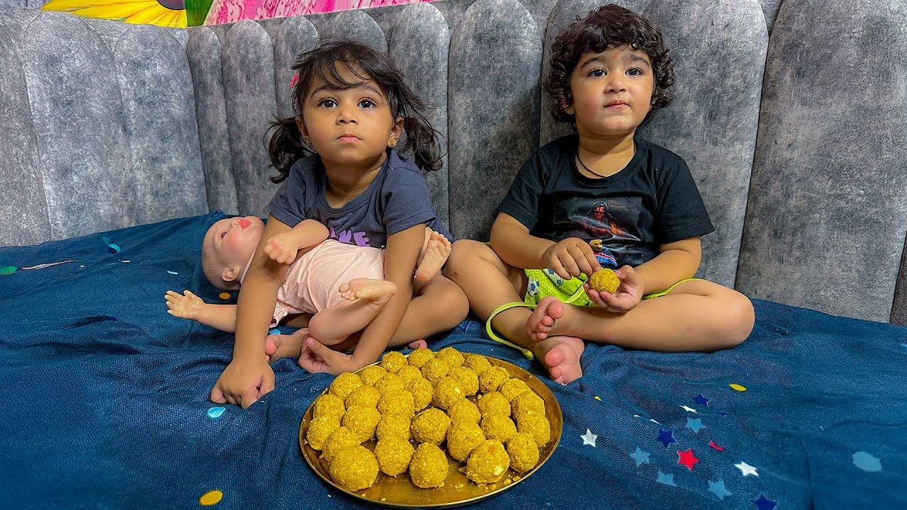 bacchon ke liye moong dal ke laddu