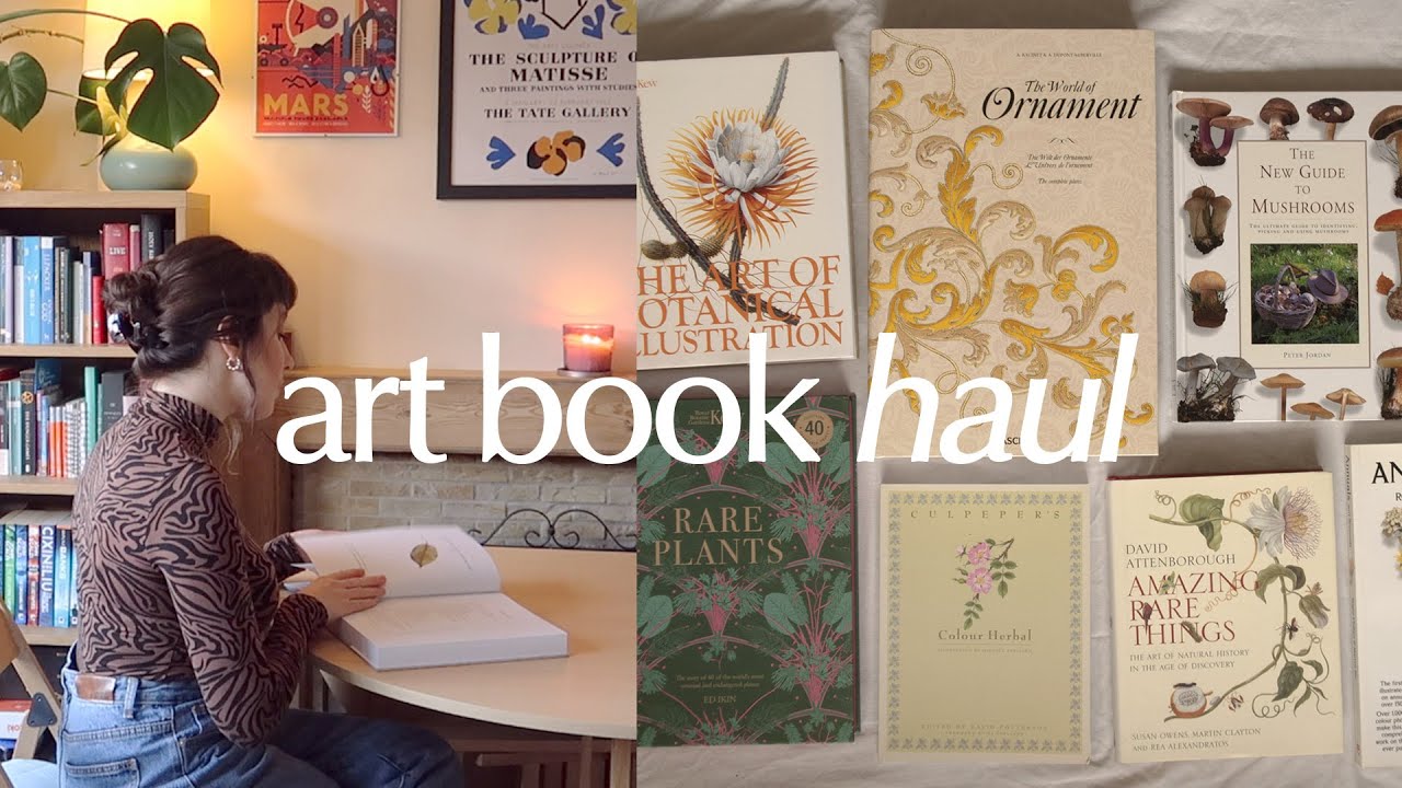 art & reference book haul - cosy & chatty flip through ✷