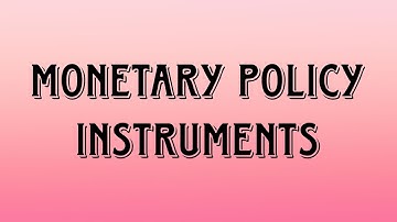MONETARY POLICY INSTRUMENTS - BANK RATE, REPO RATE, LAF, REVERSE REPO RATE etc
