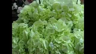 Tall wedding centerpiece Hydrangeas