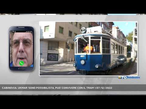 CABINOVIA: UKMAR 'SONO POSSIBILISTA, PUO' CONVIVERE CON IL TRAM' | 07/12/2022