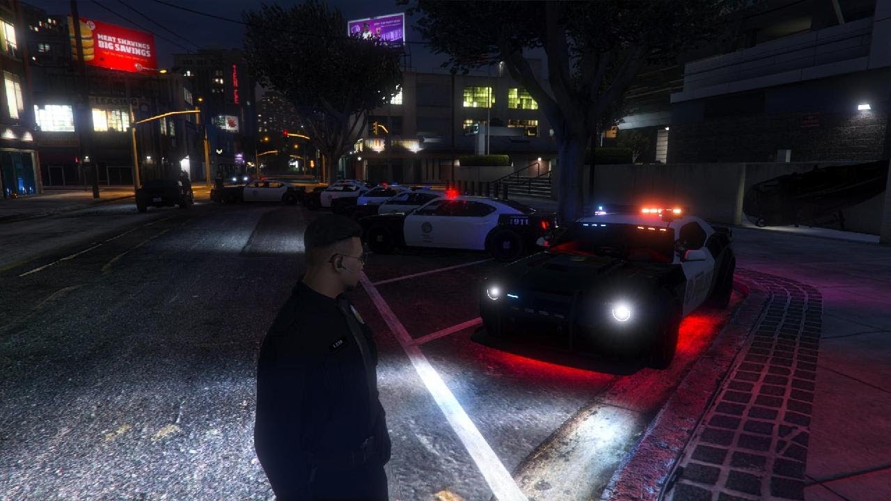 ( GTA V Online Gameplay Driving a Police Buffalo RP )