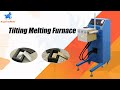 How to melt gold,silver and karat gold to make bar, Superbmelt tilting melting metal furnace