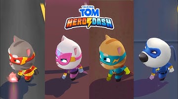 Talking Tom Hero Dash - Talking Tom Vs Talking Angela Vs Talking Hank Vs Taking Ginger NEW GAMEPLAY