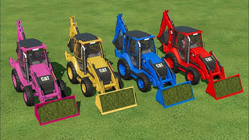 COLORS OF LOADER ! GRASS LOADING WITH JCB IN FS22 | FARMING SIMULATOR 22 |