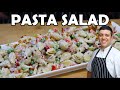 Creamy Pasta Salad with Ranch Dressing | Recipe by Lounging with Lenny