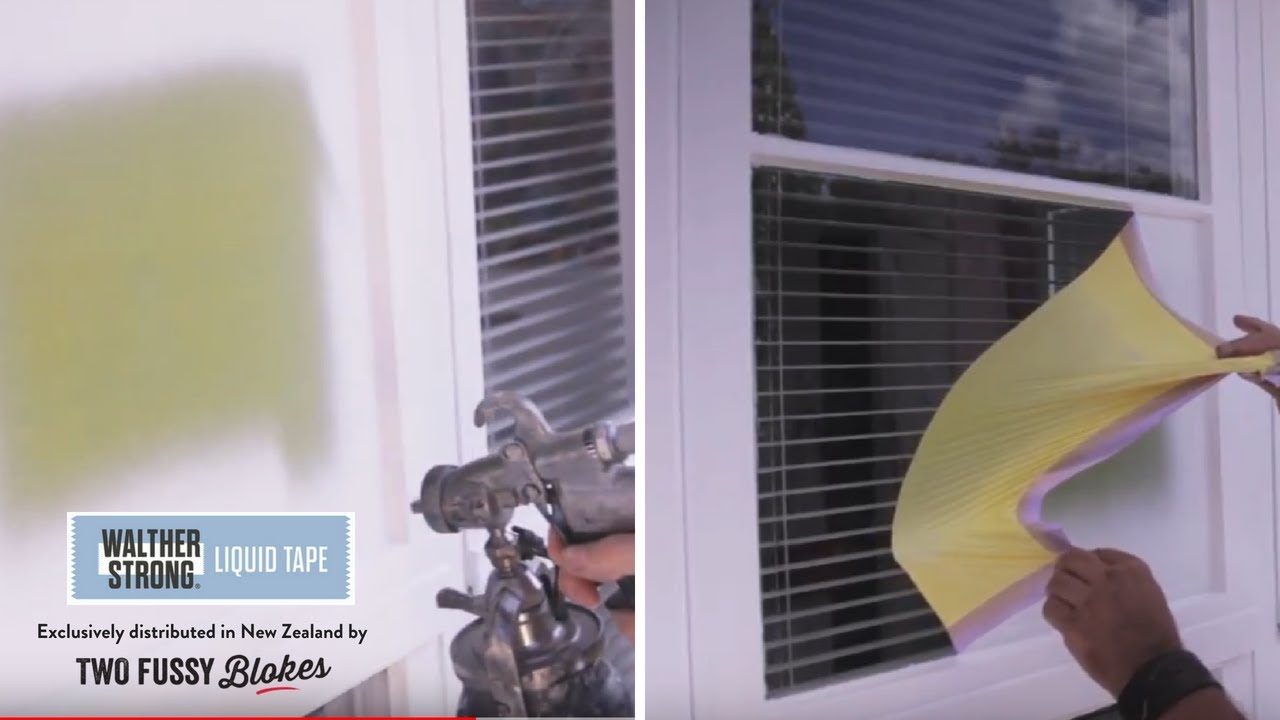Walther Strong Liquid Tape Makes Masking Windows and Sills Easy 