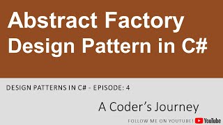 Design Patterns in C# #4 - Abstract Factory Design Pattern in C#