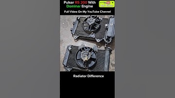 Installing Dominar Radiator In Rs 200 #pulsarrs200 #modification #shorts