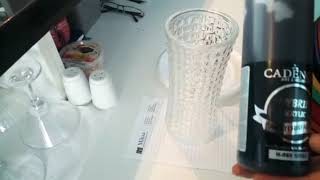 Cadence İle Cam Vazo Eski̇tmeold Gl Painting