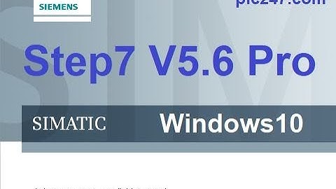 Simatic Manager Step 7 v5 6 Installation on windows 10