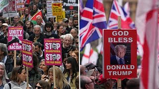 Protestas Masivas Enfrentan A La Ultraderecha Y Los Propalestinos En Londres