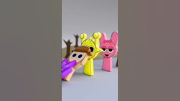 SPRUNKI BANANA PORRIDGE Domino #sprunki #domino #blender3d #simulation #animation