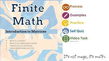 Finite Math : Introduction to Matrices