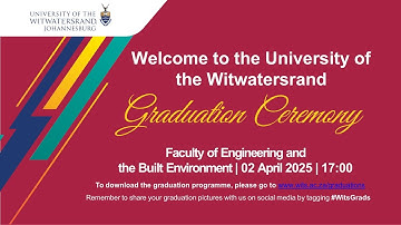 Graduation Ceremony - Faculty of Engineering and the Built Environment