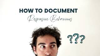 How to Document Responsive Behaviours using Person-Centred Language