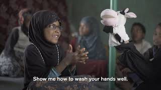 The puppet show teaching children in Yemen how to protect themselves from the coronavirus