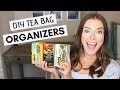 Kitchen Organization | Organize Tea Bags with This EASY DIY Tea Bag Holder