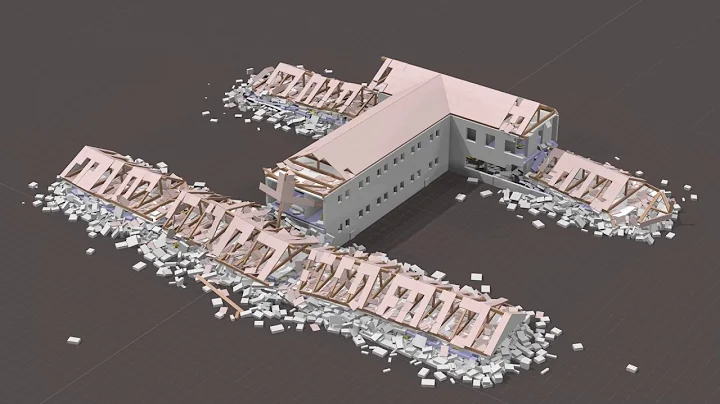 Masonry Barracks Earthquake Simulation #2 Full Building (BCB, FP7, INACHUS)