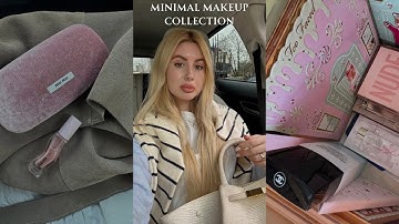 Minimal Makeup, Perfume, Skincare Collection| Project Pan| Declutter with me