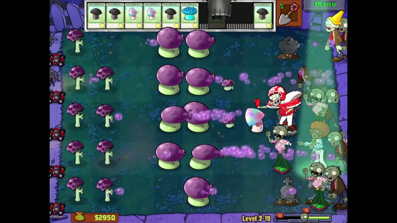 Level 2-10 - Plants vs. Zombies Walkthrough (PC)
