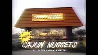 1985 Popeyes Chicken Cajun Nuggets Commercial