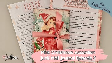 Why I NEVER Throw Away Junk Mail! Vintage Pink Christmas Kit Reveal + Final Scrap Project Flip